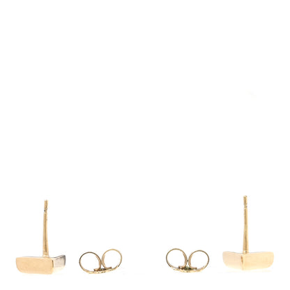 Louis Vuitton Brass Essential V Stud Earrings Gold 3 of 4