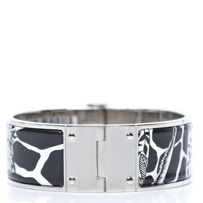 Hermes Enamel Printed Wide The Three Graces Hinged Bracelet S Positif Negatif 3 of 6
