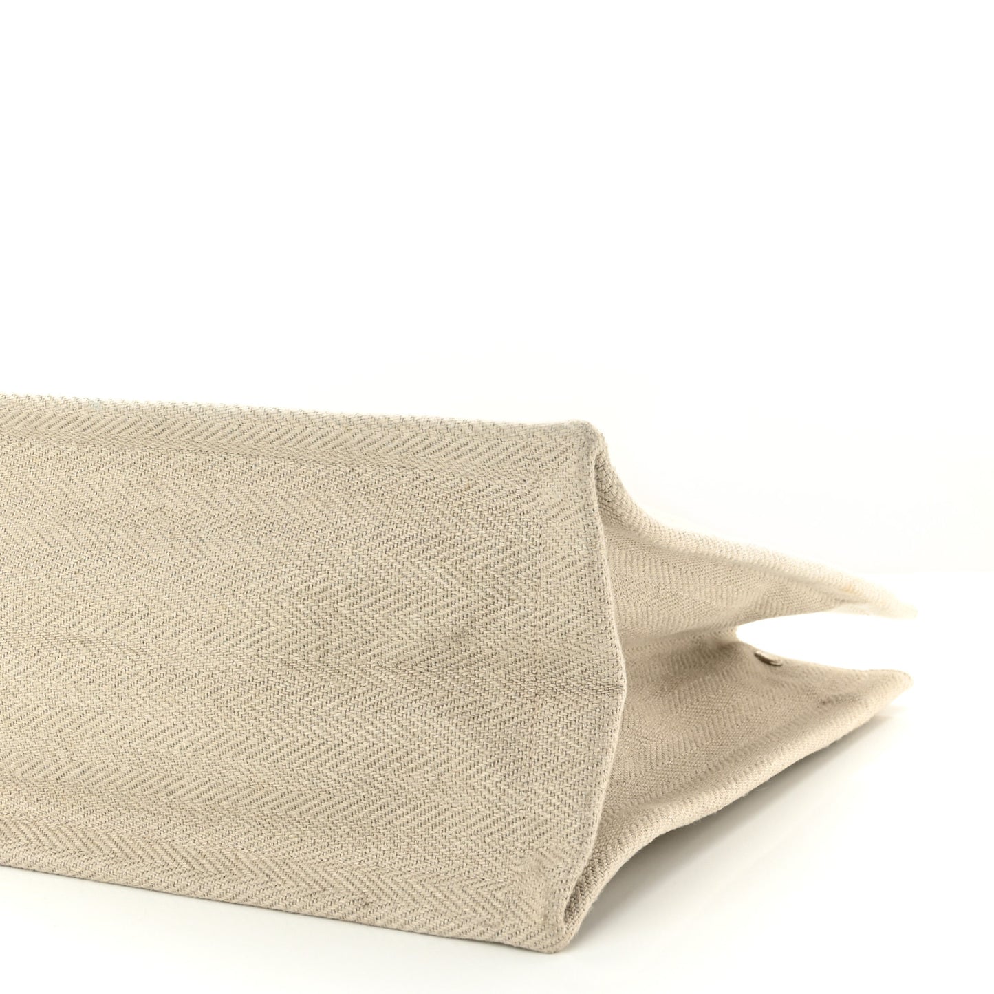 Linen Calfskin Rive Gauche Tote Beige Sea Salt