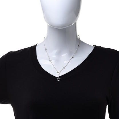 Tiffany Sterling Silver Heart Lariat Necklace 2 of 6