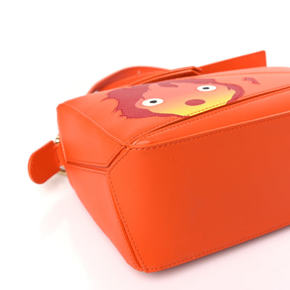 Loewe X HOWLS MOVING CASTLE Satin Calfskin Small Calcifer Puzzle Orange 7 of 8