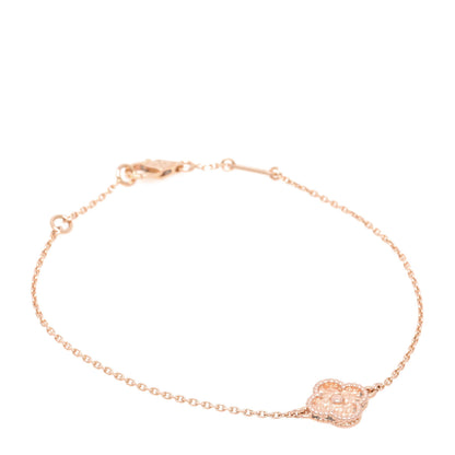 Van Cleef & Arpels 18K Rose Gold Sweet Alhambra Bracelet 1 of 7