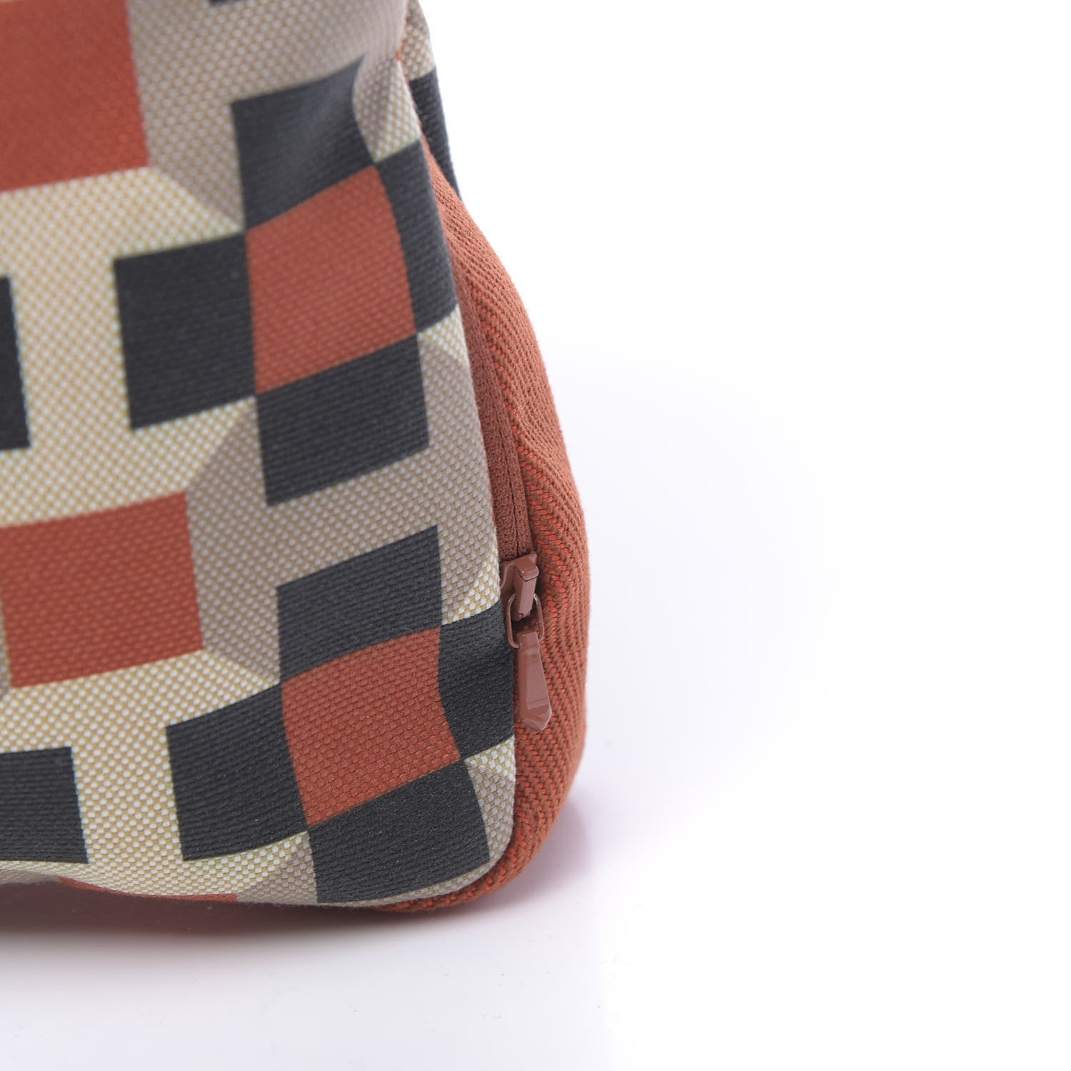 Hermes Canvas Pavage Outdoor Cushion Pillow Corail 4 of 5