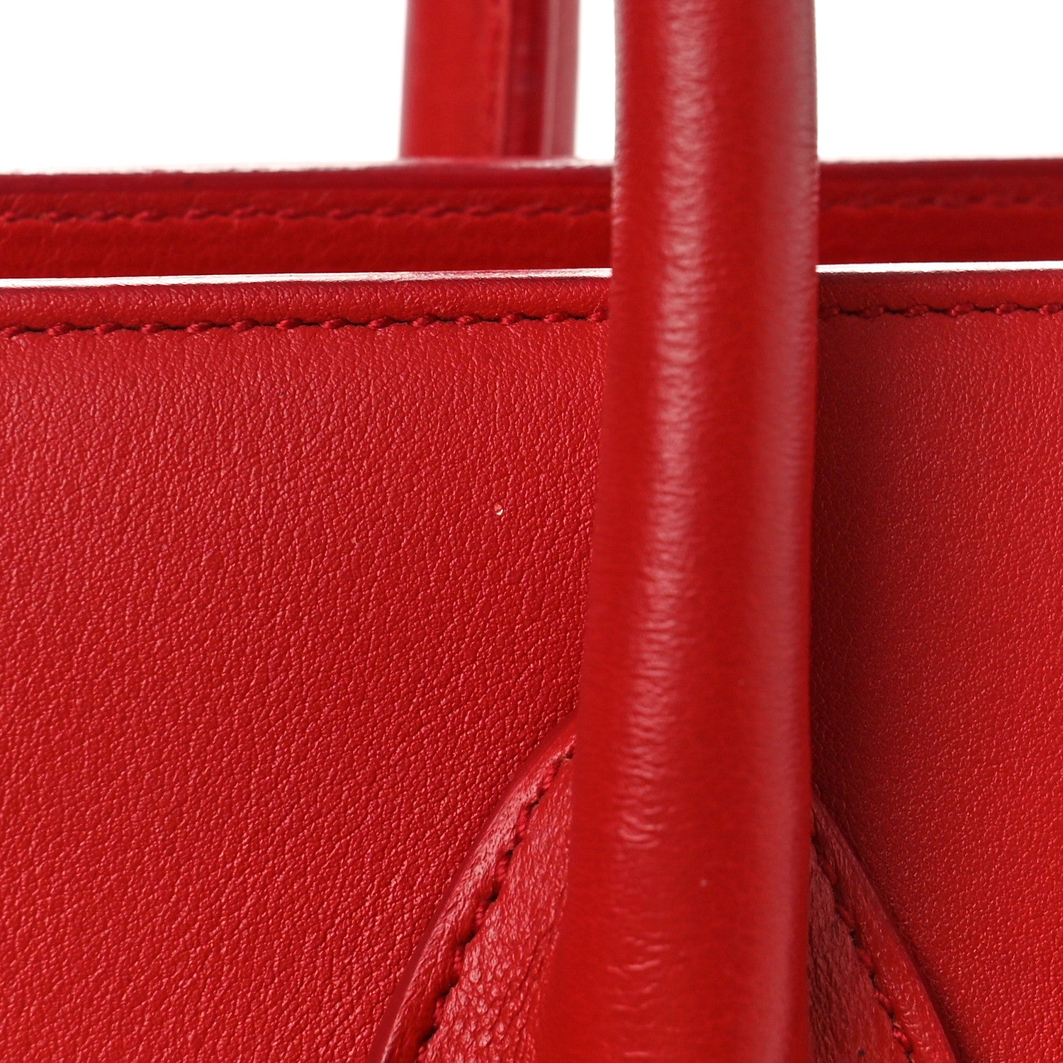 Saint Laurent Calfskin Small Sac De Jour Lipstick Red 11 of 11