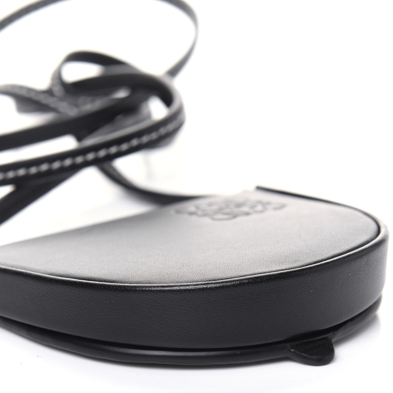 Loewe Soft Calfskin Mini Heel Pouch Black 760143 – FASHIONPHILE