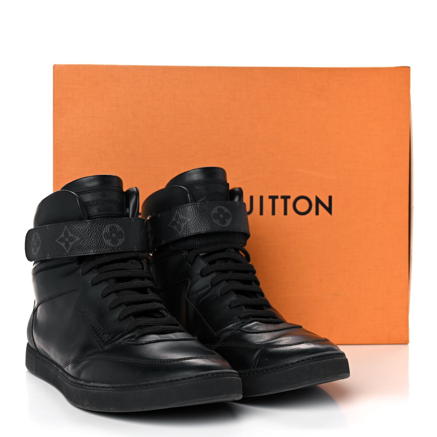 Monogram Eclipse Mens Passenger High Top Sneaker Boots 8 Black