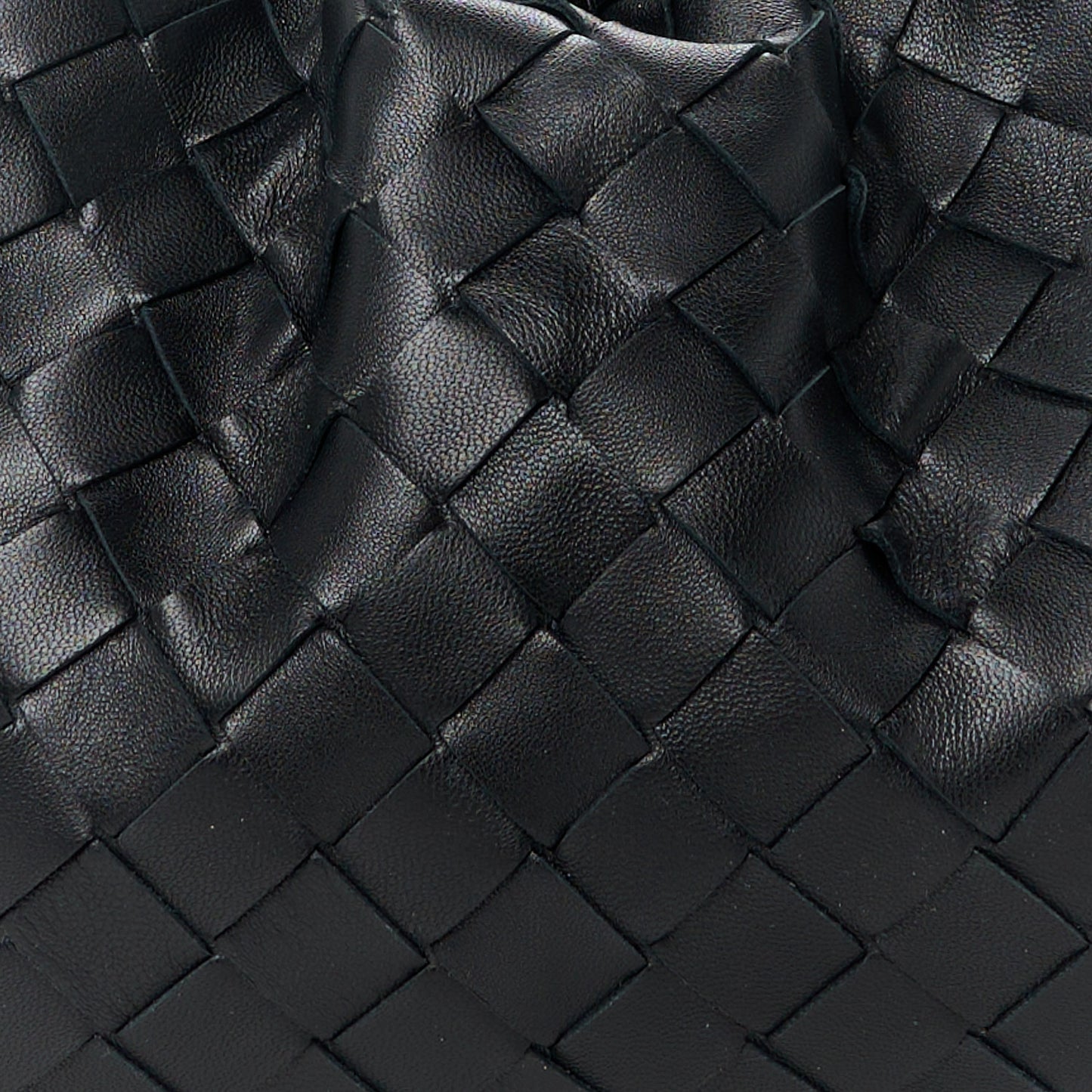 Nappa Maxi Intreccio The Pouch Oversized Clutch Black