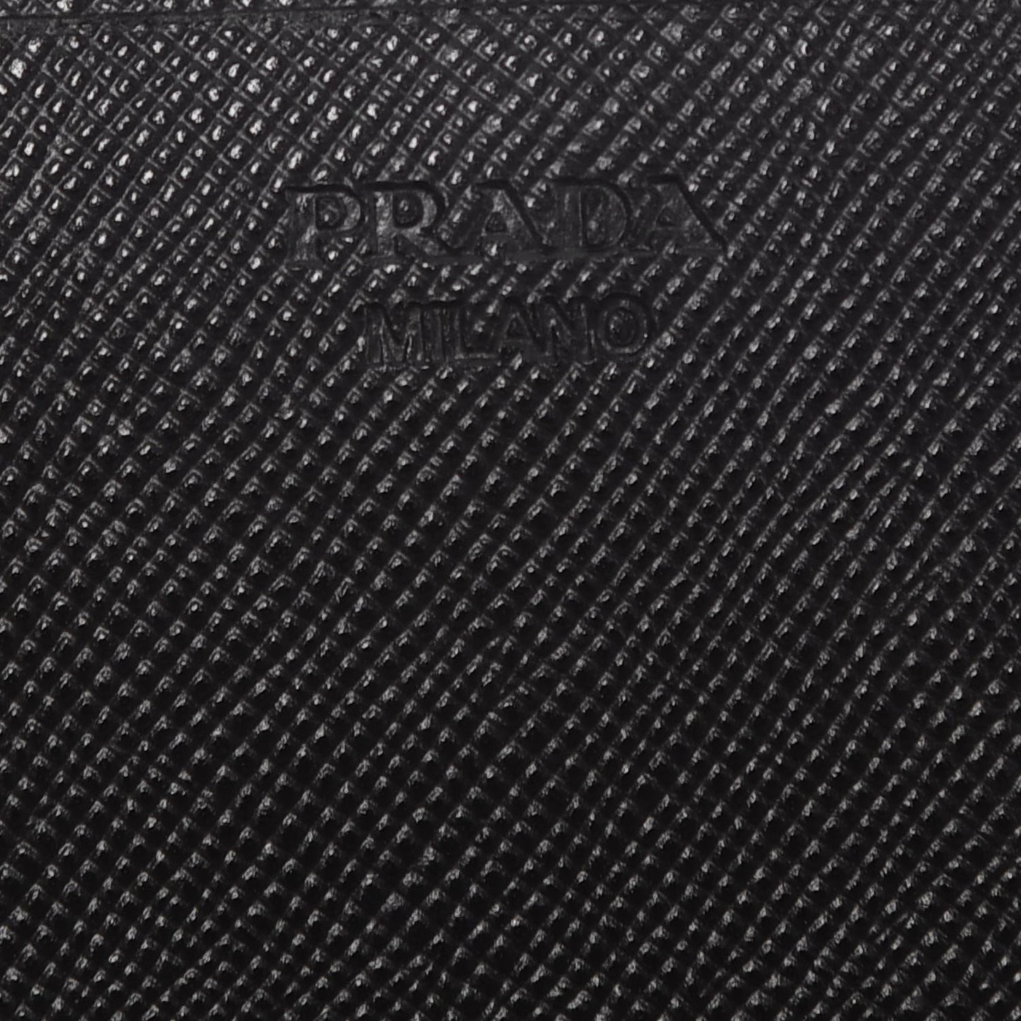 Saffiano Metal Oro Chain Wallet Nero Black