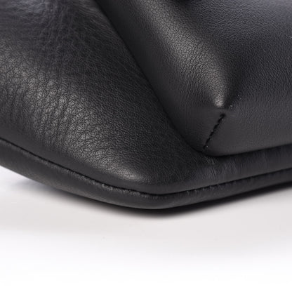 Balenciaga Smooth Calfskin Logo Large Everyday Beltpack Black White 8 of 9