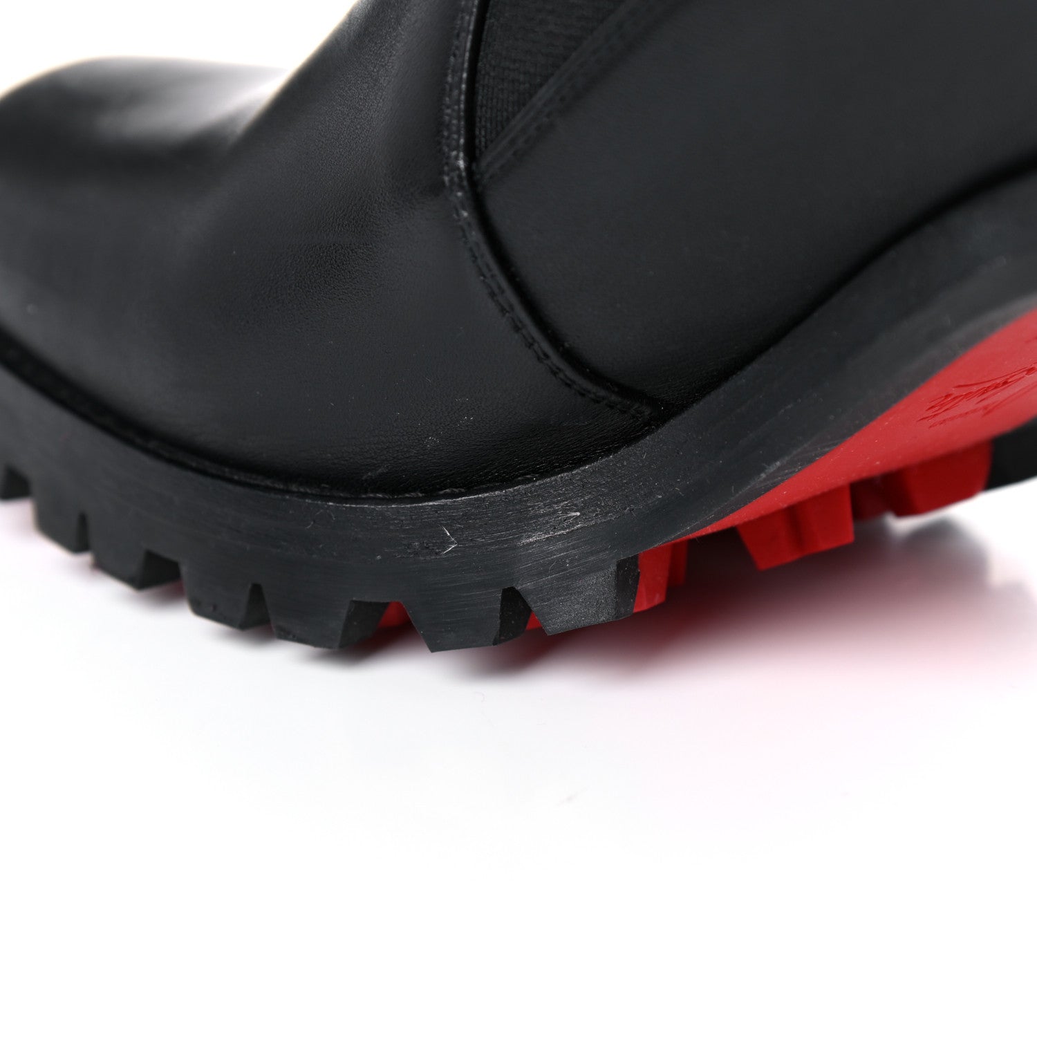 Christian Louboutin Calfskin Marchacroche 70 Chelsea Boots 37 Black 19 of 20