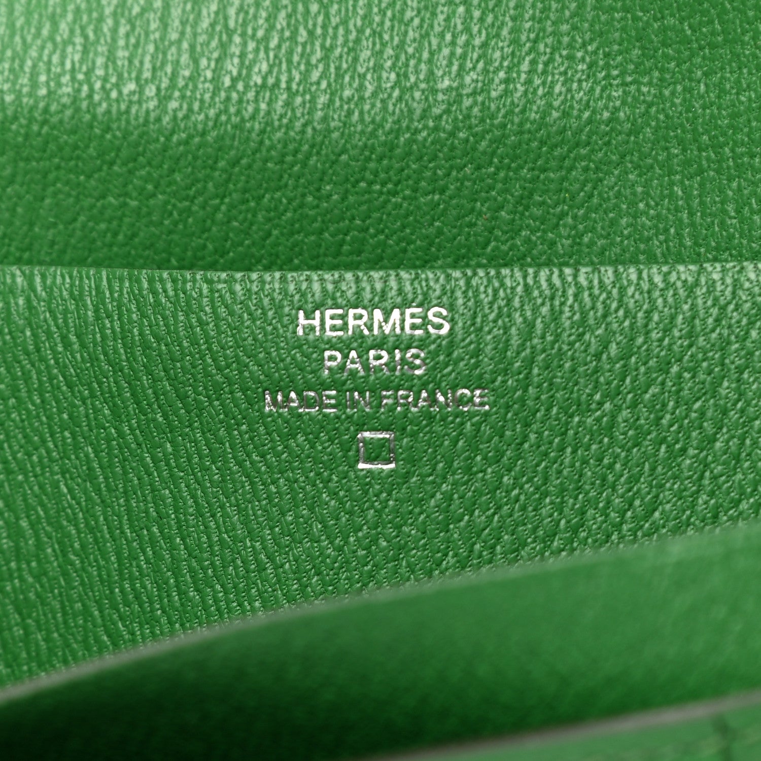 Hermes Shiny Alligator Bearn Wallet Cactus 6 of 8