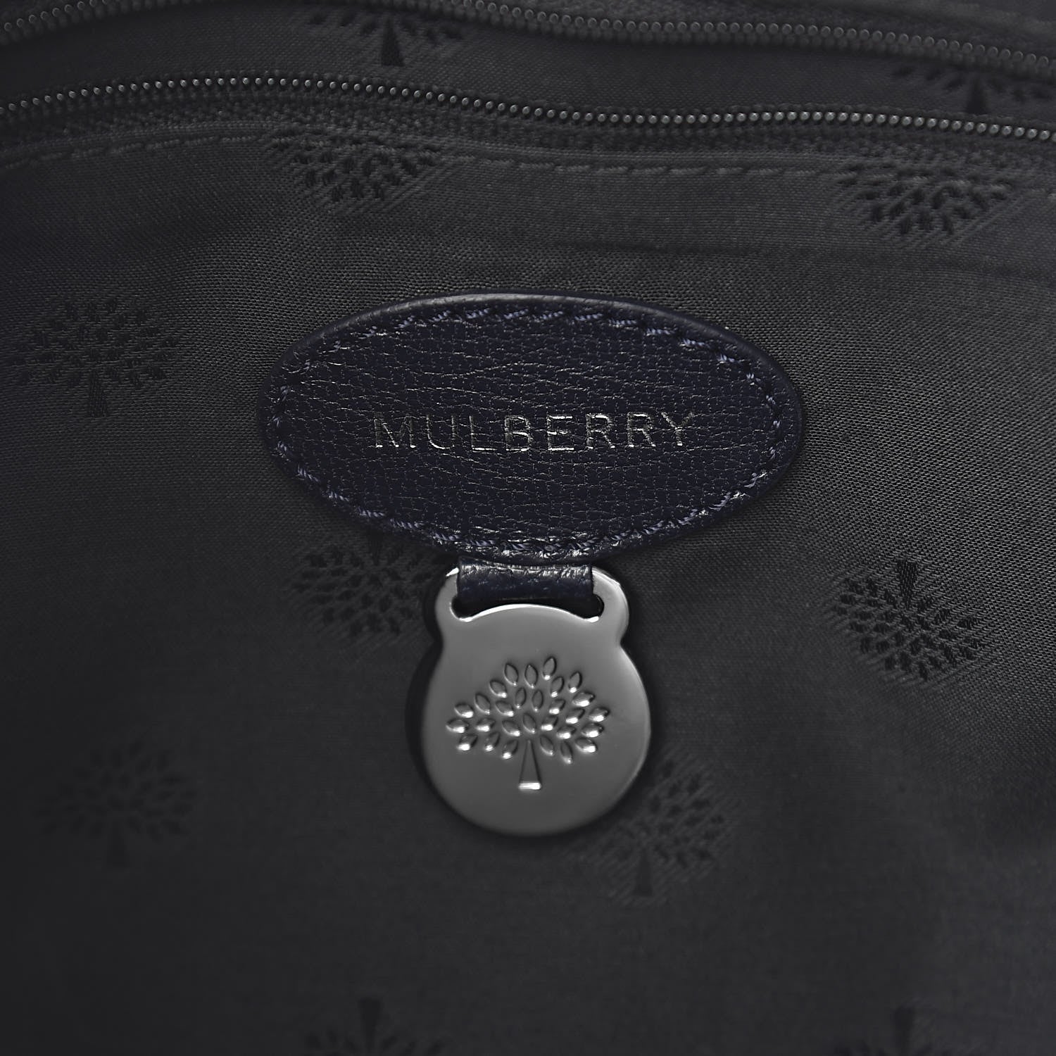 Mulberry Glossy Goatskin Medium Del Rey Satchel Midnight Blue 6 of 12
