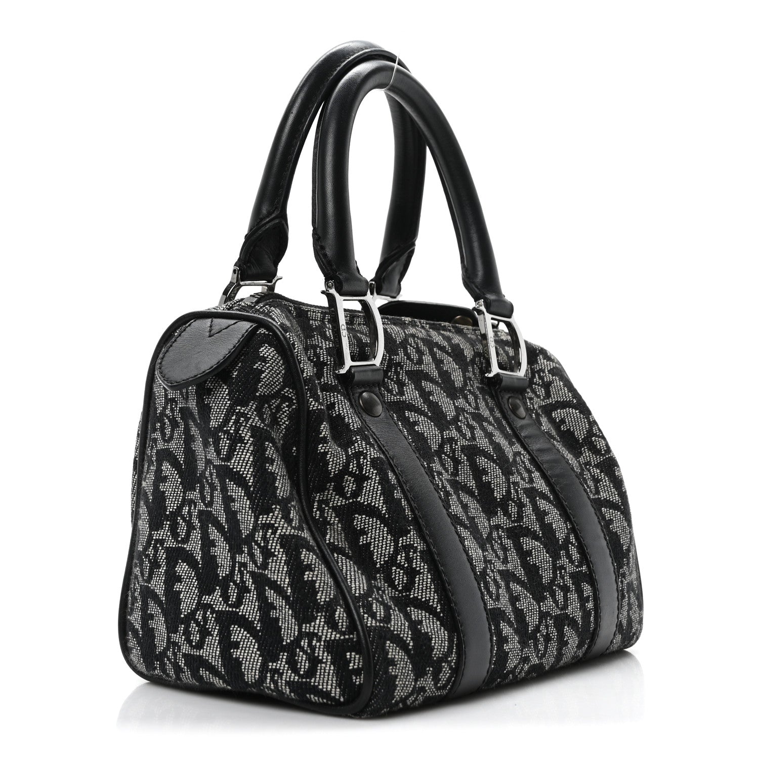 Christian Dior Monogram Small Boston Black 3 of 10