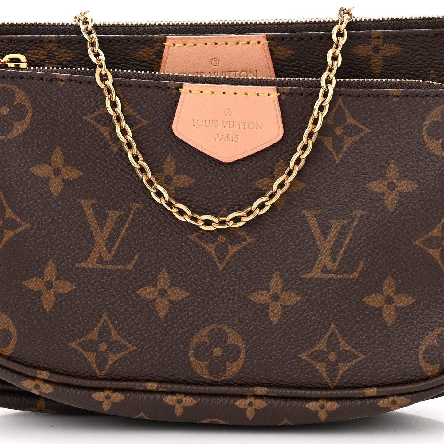 LOUIS VUITTON Monogram Multi Pochette Accessories Kaki