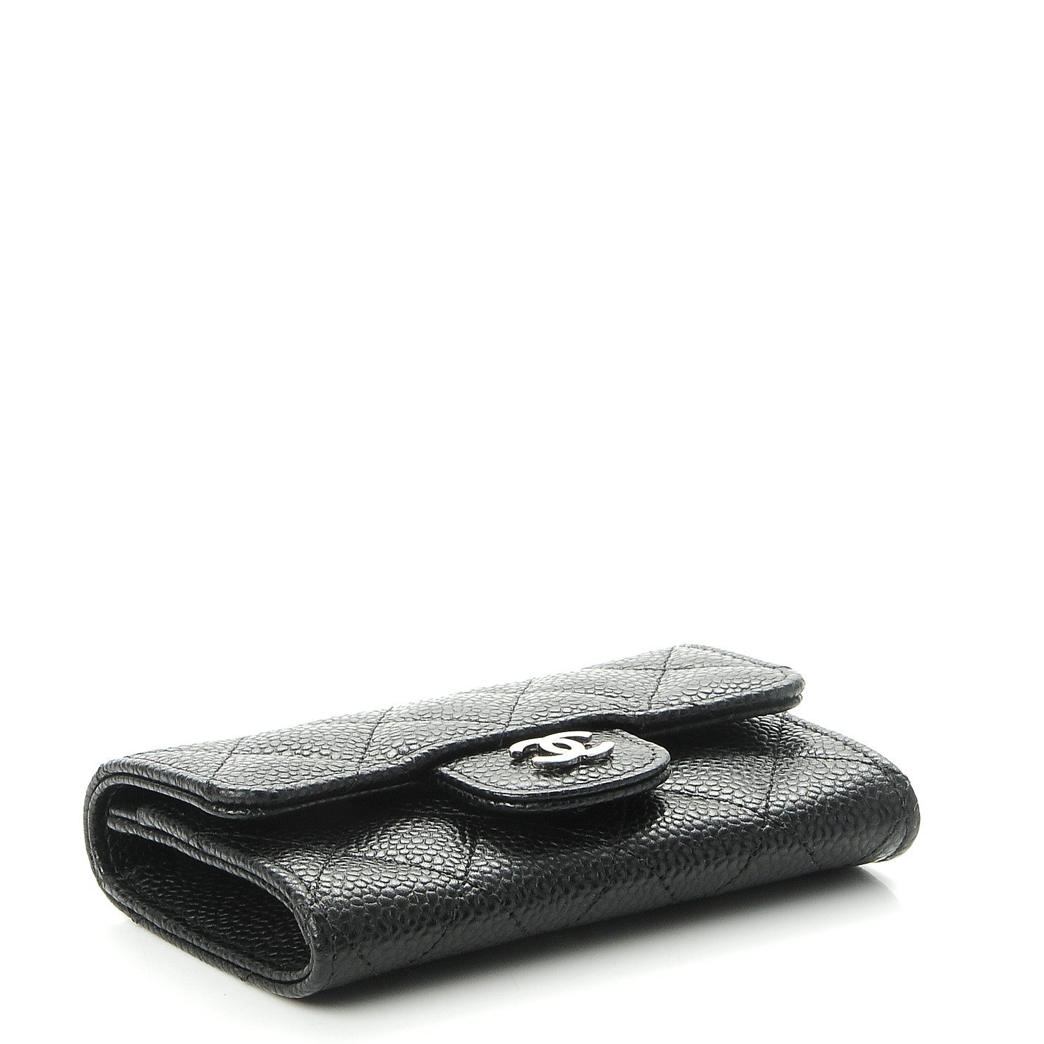 Chanel Caviar Quilted Flap Card Holder Black 4 of 9