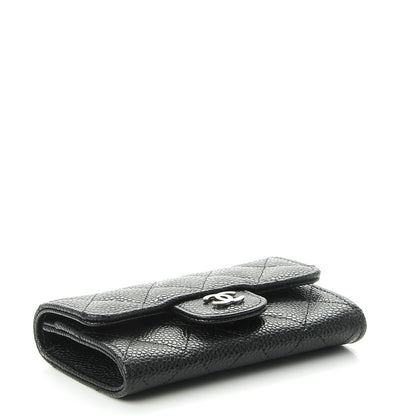 Chanel Caviar Quilted Flap Card Holder Black 4 of 9