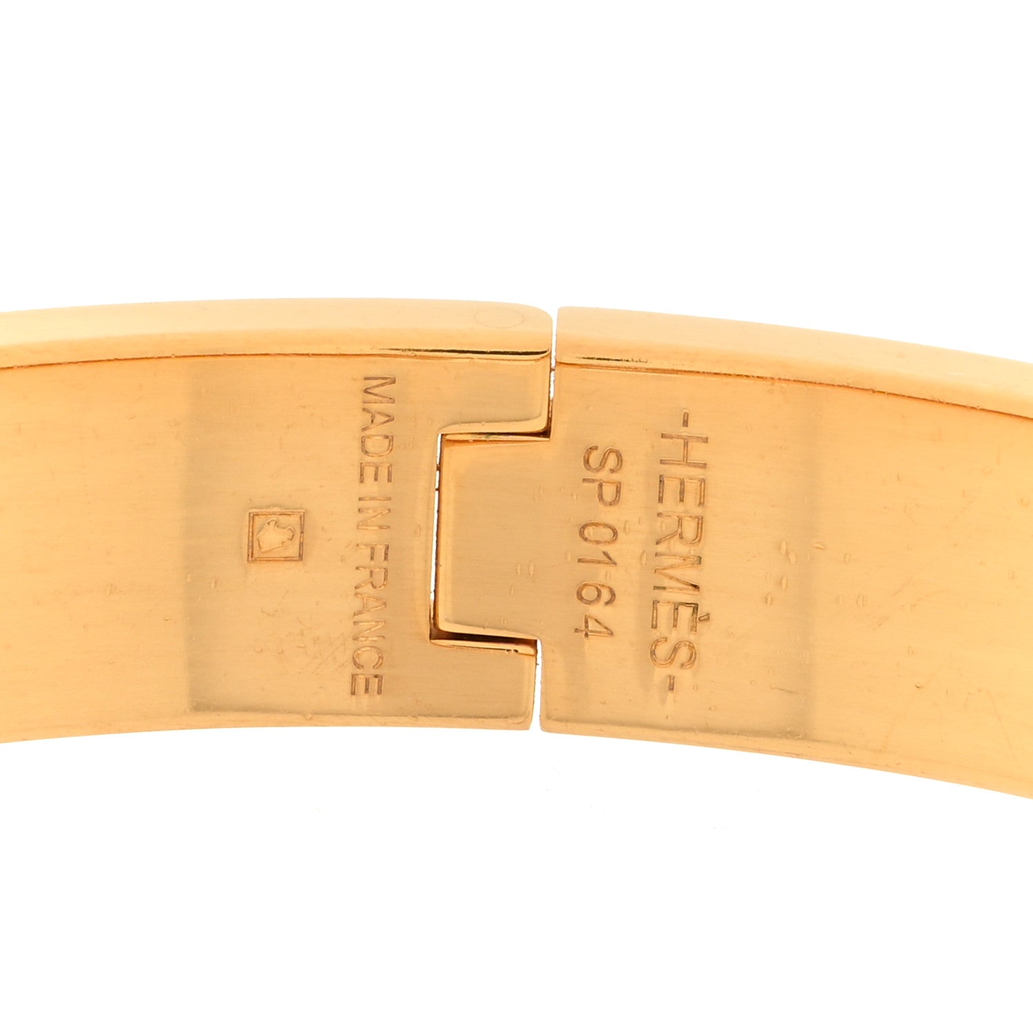 Hermes Enamel Narrow Clic Clac H Bracelet PM White 4 of 5