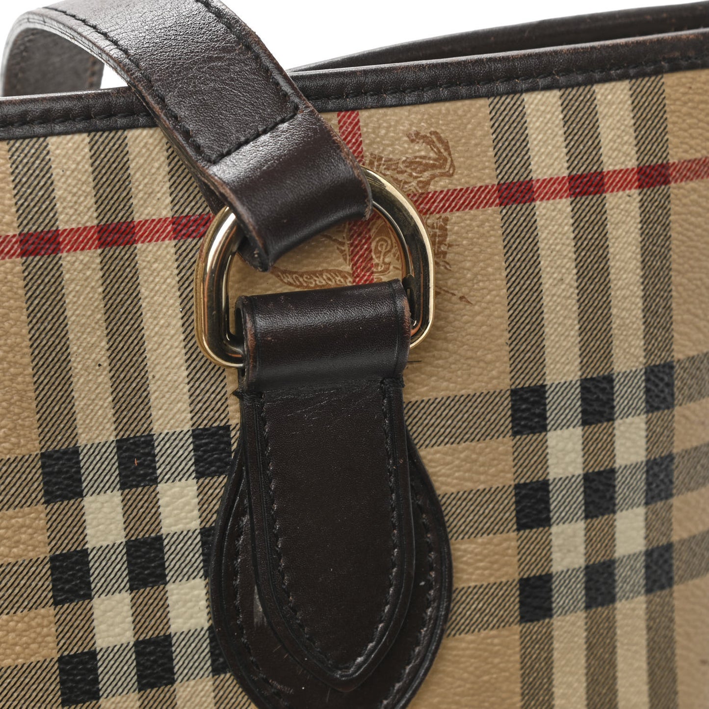 Haymarket Check Medium Regent Tote Chocolate