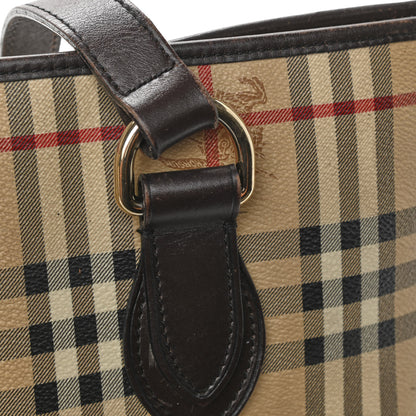 Burberry Haymarket Check Medium Regent Tote Chocolate 22 of 23