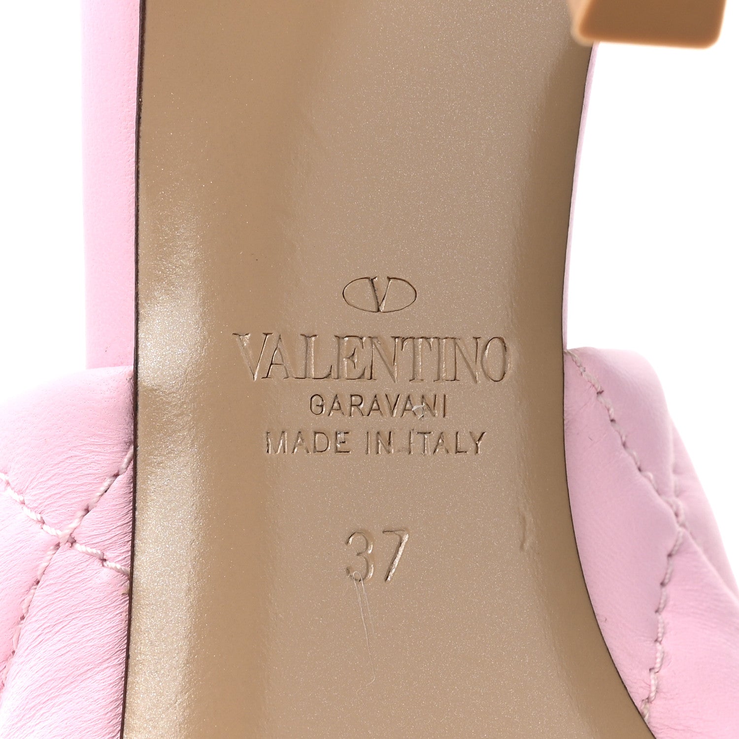 Valentino Garavani VALENTINO GARAVANI Nappa Quilted Roman Stud 65mm Slide Sandals 37 Giacinto 6 of 8
