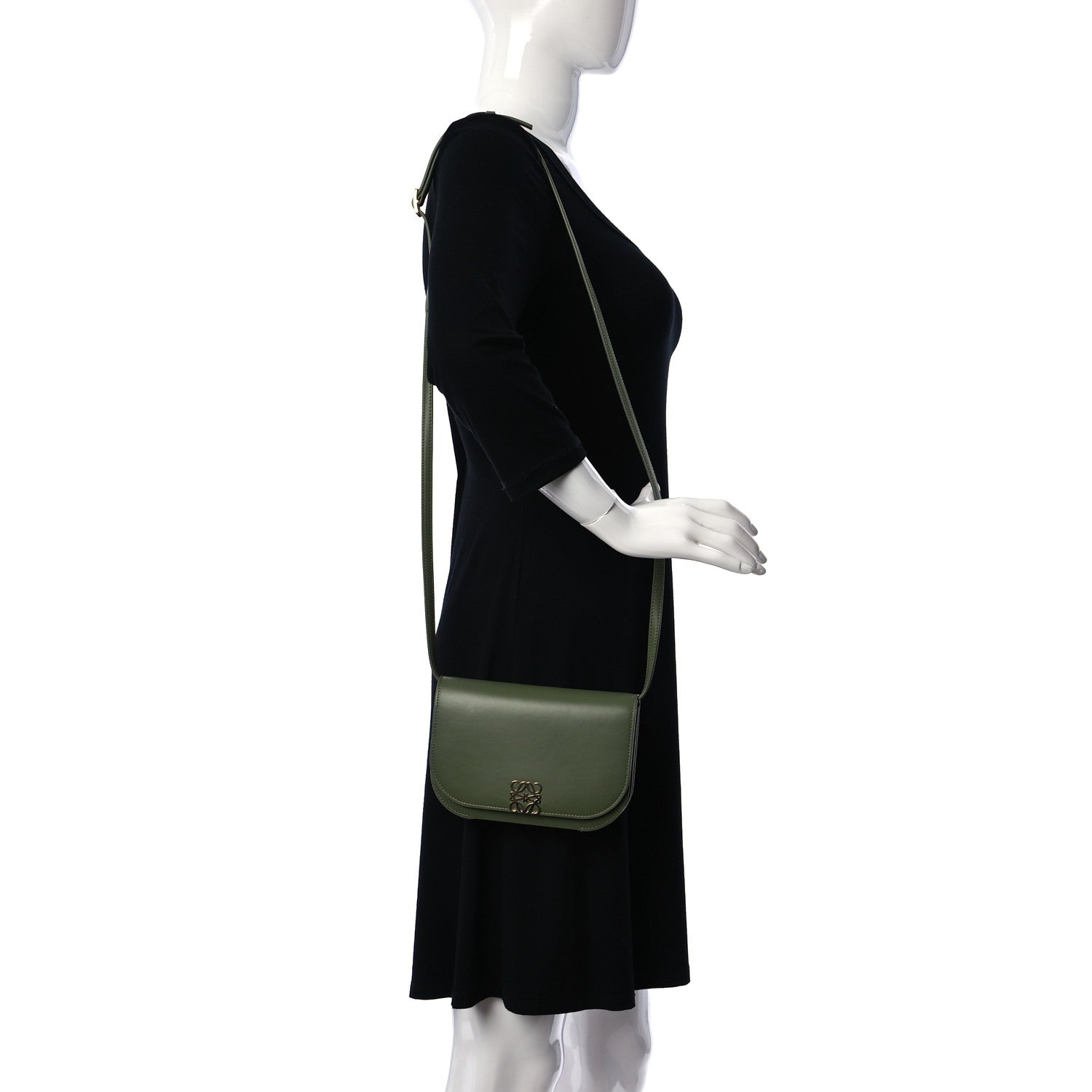 Loewe Silk Calfskin Goya Bag Avocado 2 of 9