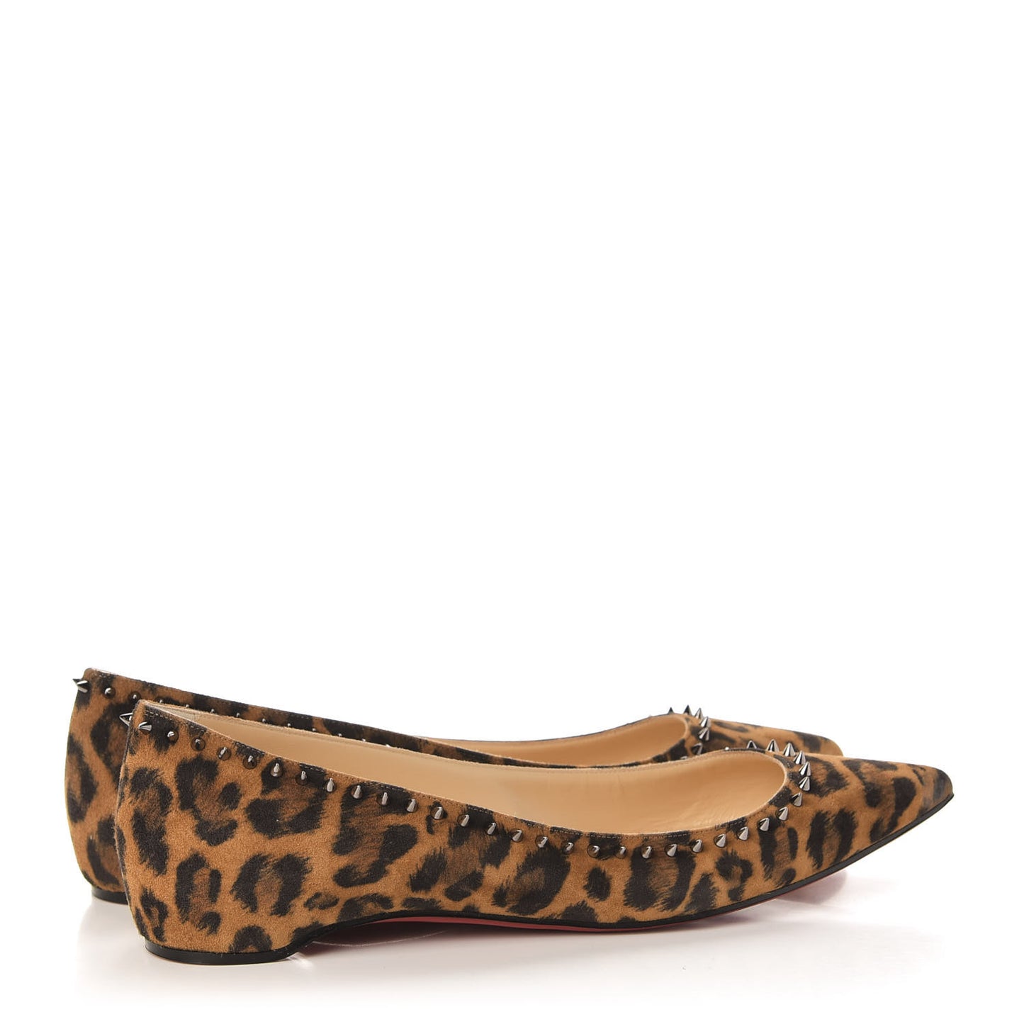Veau Velours Anjalina Flats 40 Leo Gun Metal