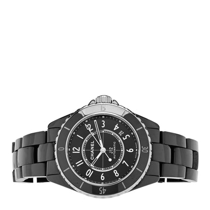 Chanel Stainless Steel Ceramic 38mm J12 Automatic Watch Black 2 of 5