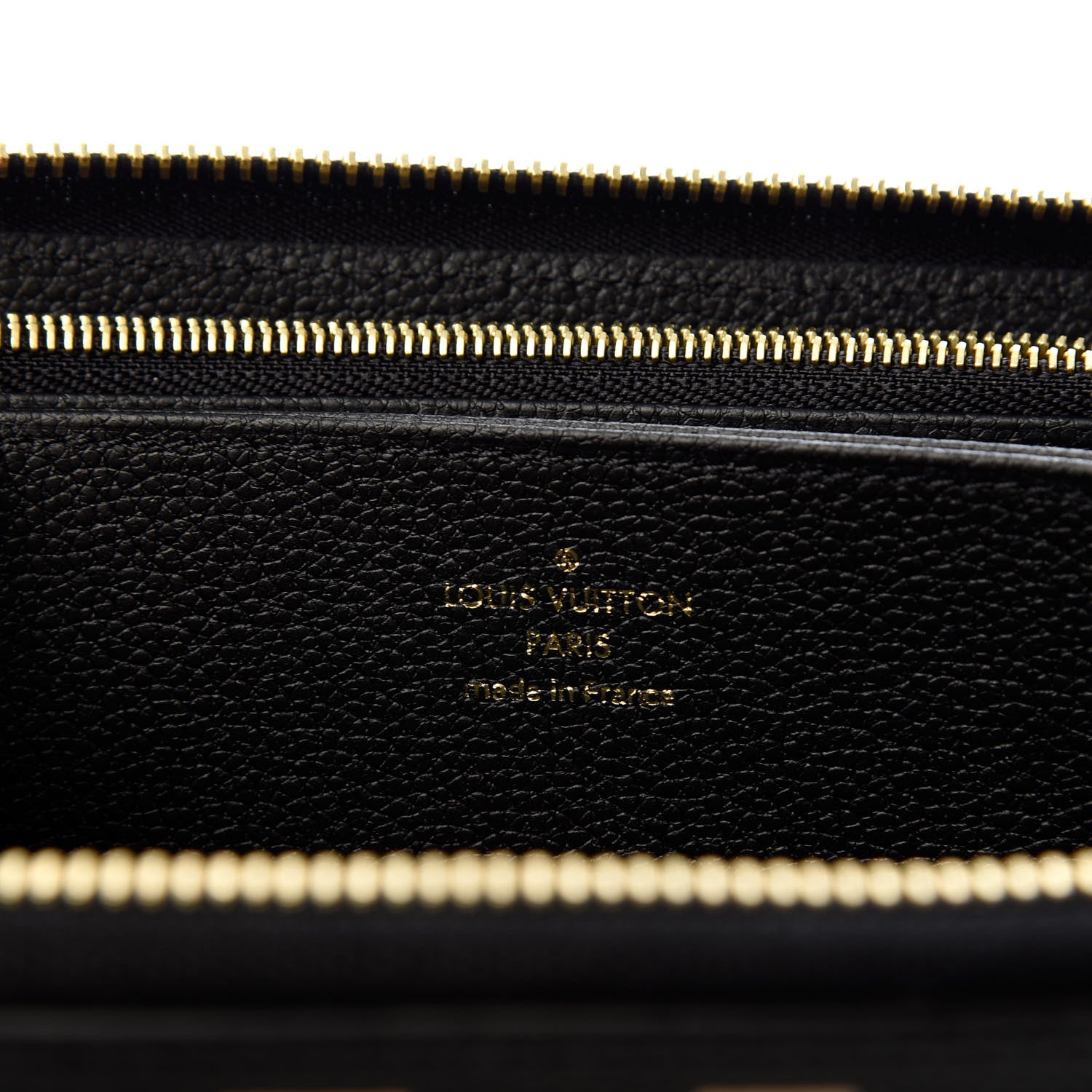 Louis Vuitton Empreinte Monogram Giant Zippy Wallet Black Beige 6 of 6