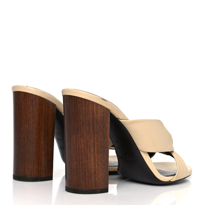 Saint Laurent Lambskin Bianca Mules 40 Beige 4 of 10
