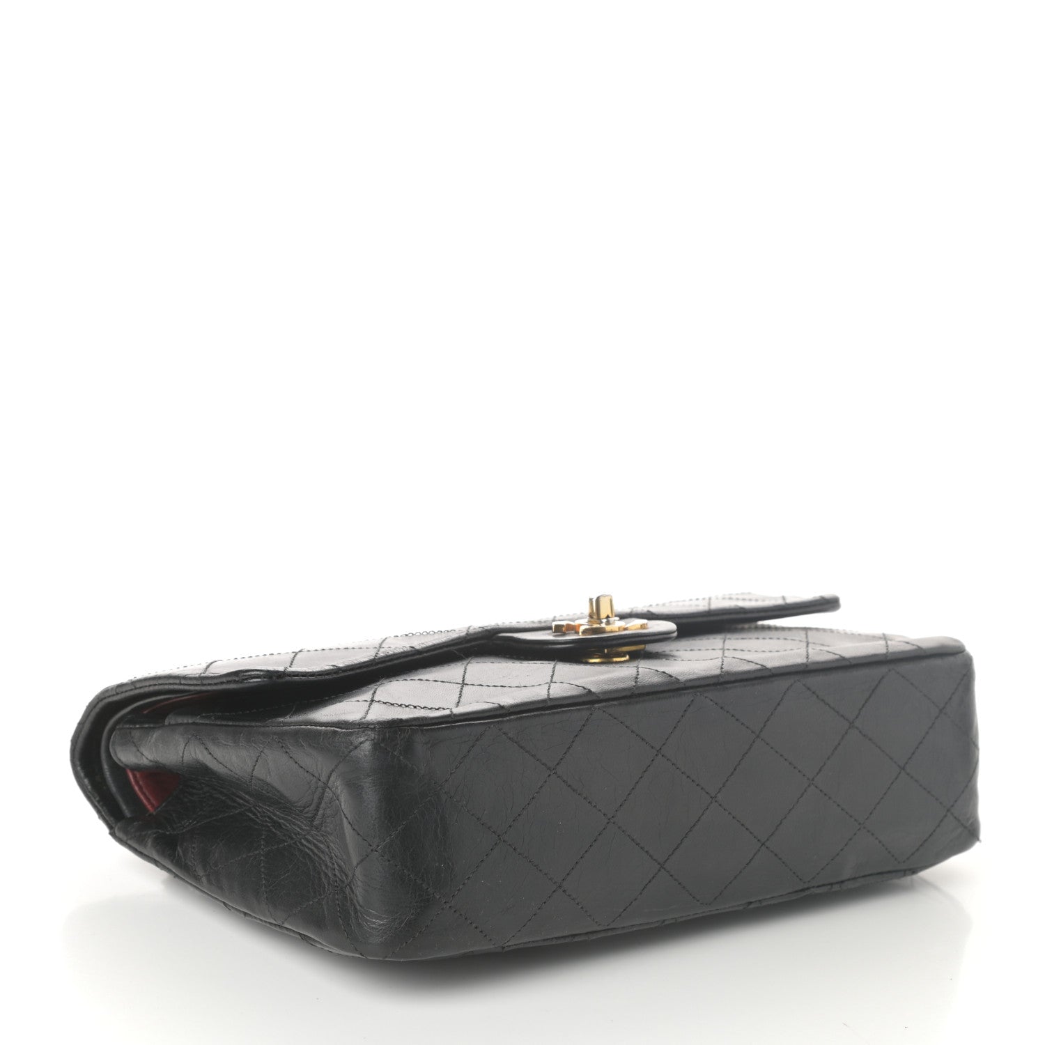 Chanel Lambskin Quilted Medium Double Flap Black 4 of 15