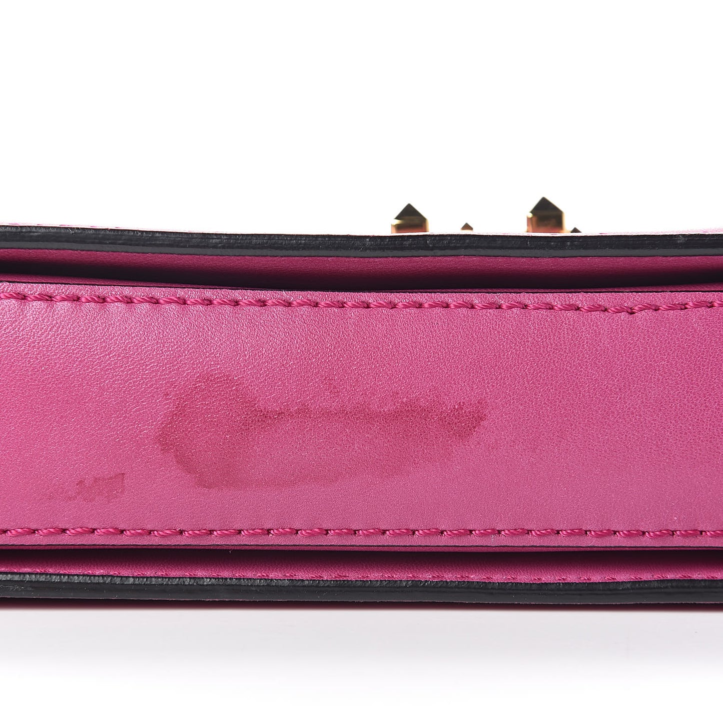 Shiny Nappa L'Amour Rockstud Shoulder Bag Fuxia