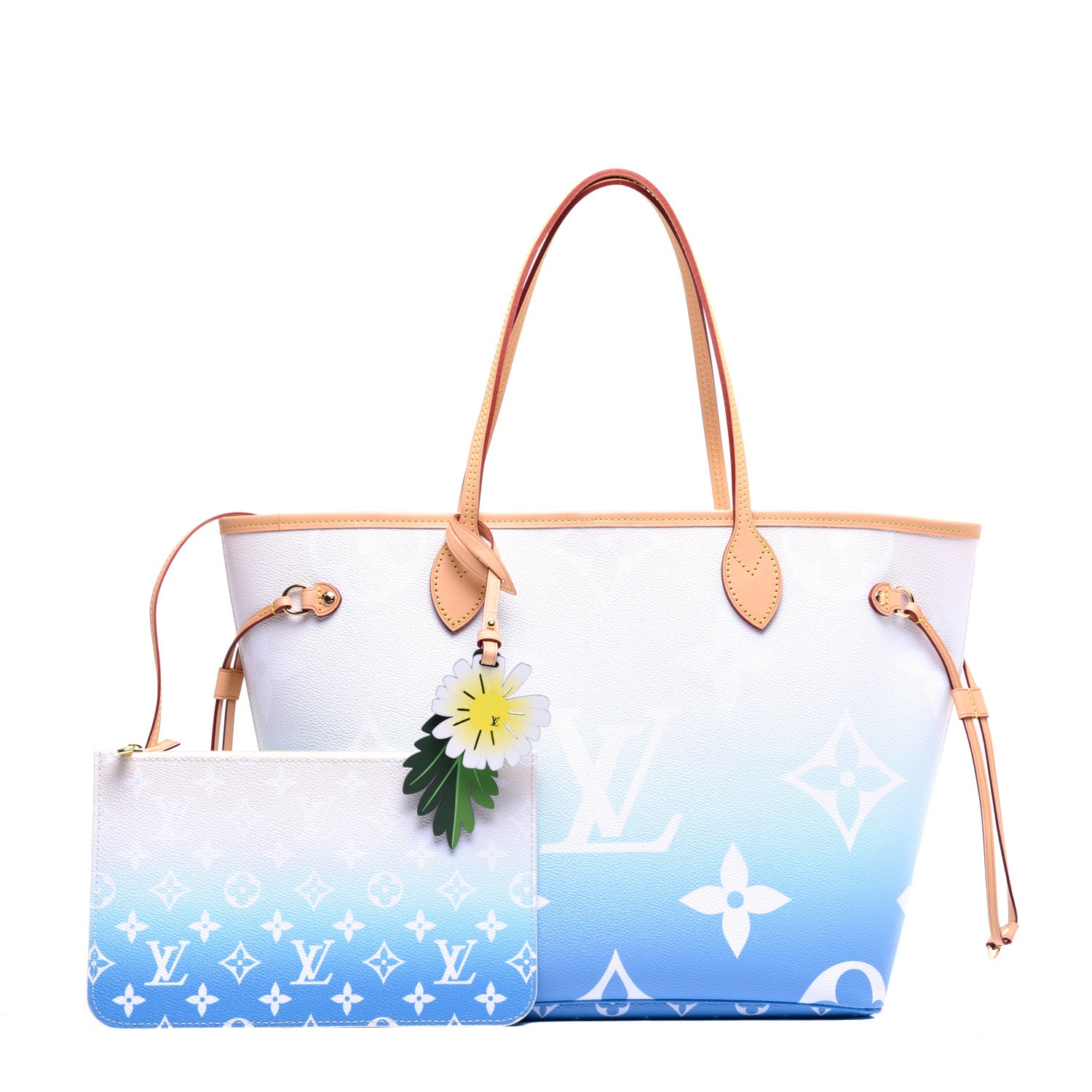 Louis Vuitton Monogram Giant By The Pool Neverfull MM Blue 1 of 9