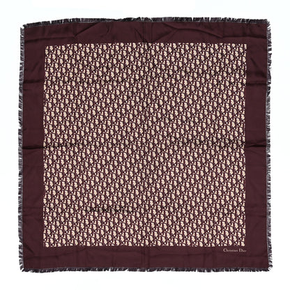 Christian Dior Silk Monogram Scarf Brown 1 of 4