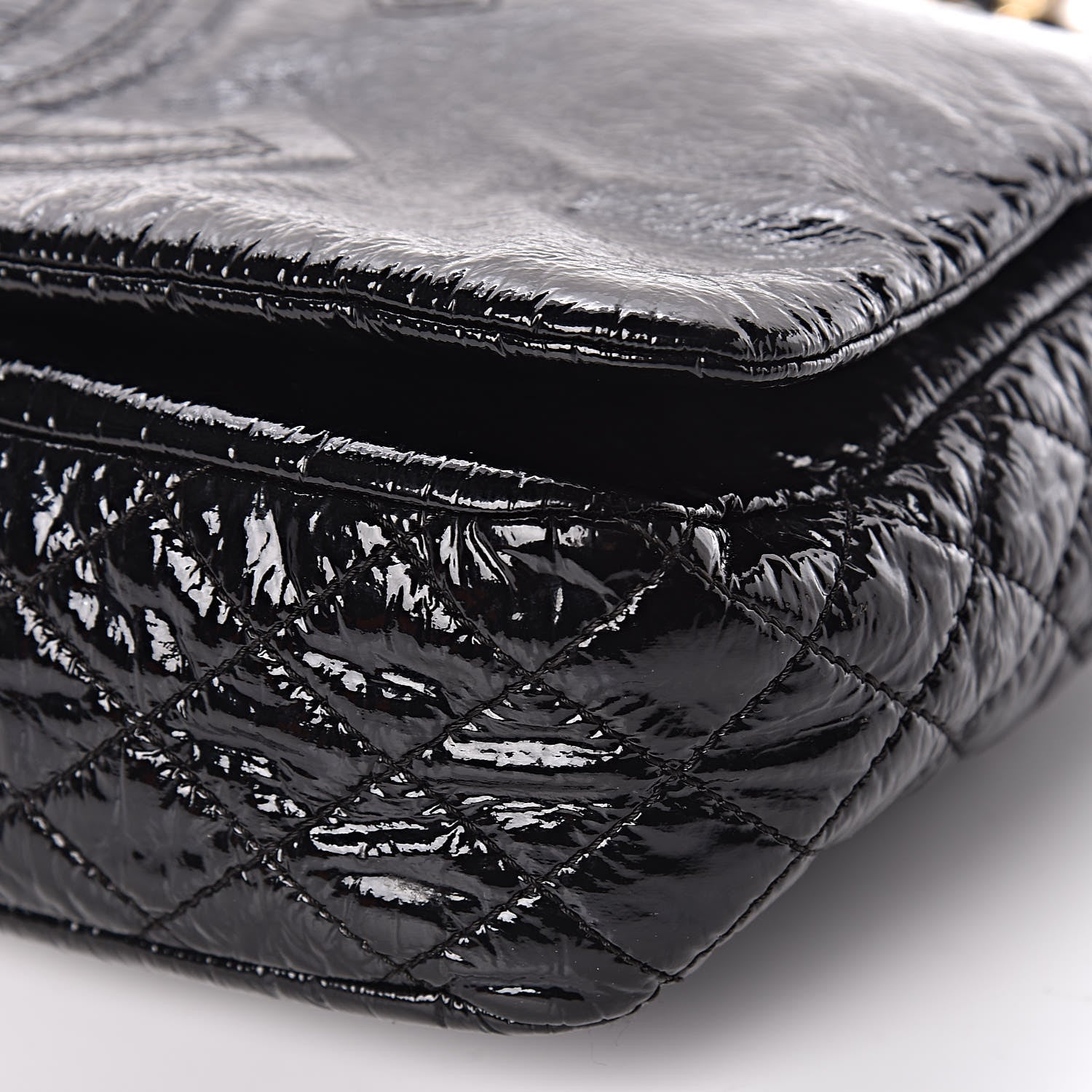 Chanel Vinyl Medium Rock and Chain Flap Black 10 of 11