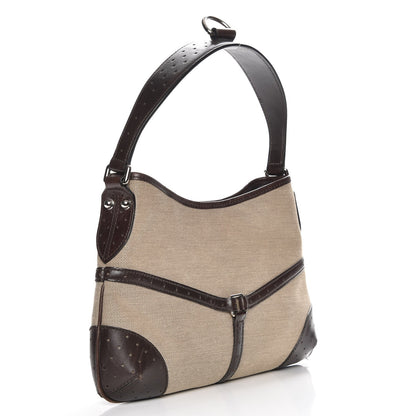 Gucci Canvas Web GG Reins Shoulder Bag Brown 3 of 10
