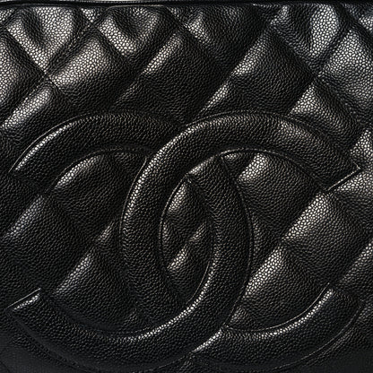 Chanel Caviar Quilted CC Duffel Bag Black 8 of 16