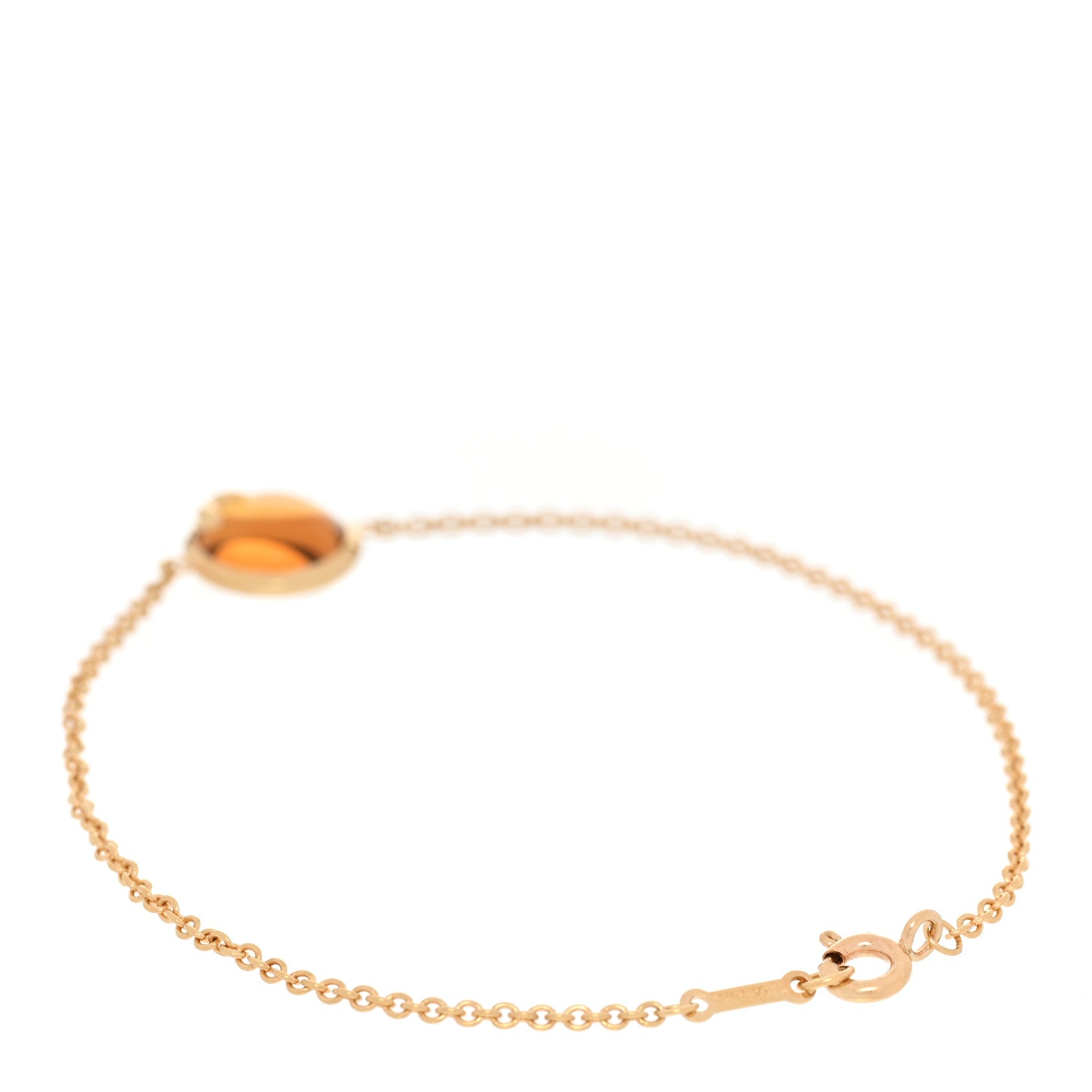 Tiffany 18K Yellow Gold Citrine Paloma Picasso Olive Leaf Bracelet 2 of 5