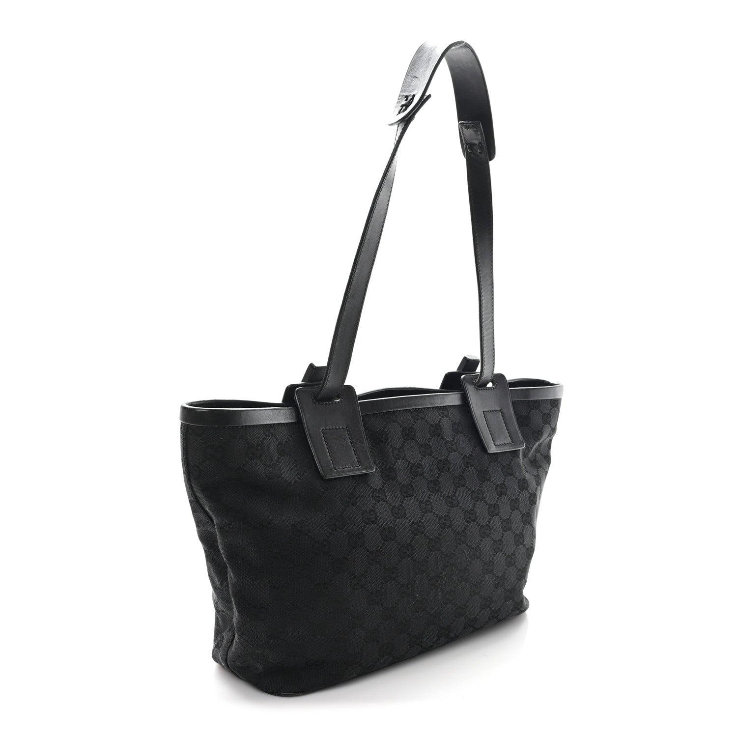 Gucci Canvas Monogram Tote Black 3 of 10
