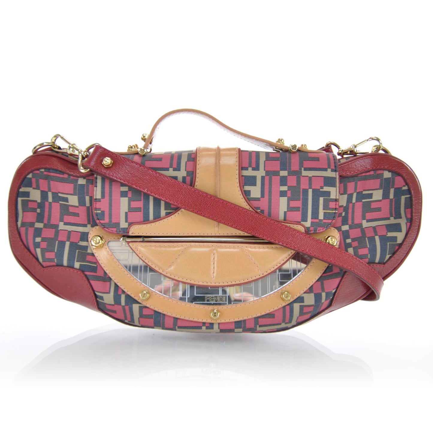 Canvas Vanity Mirror Clutch