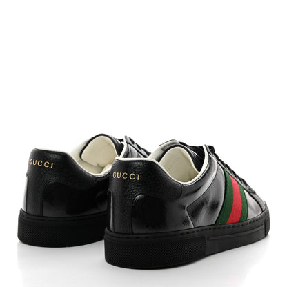 Gucci Crystal GG Monogram Web Mens New Ace Sneakers 8 Black 4 of 9