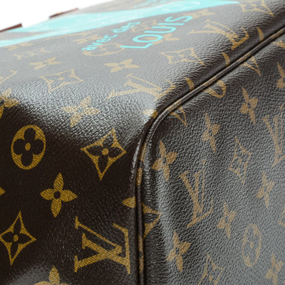Louis Vuitton Monogram V Neverfull MM Turquoise 11 of 14