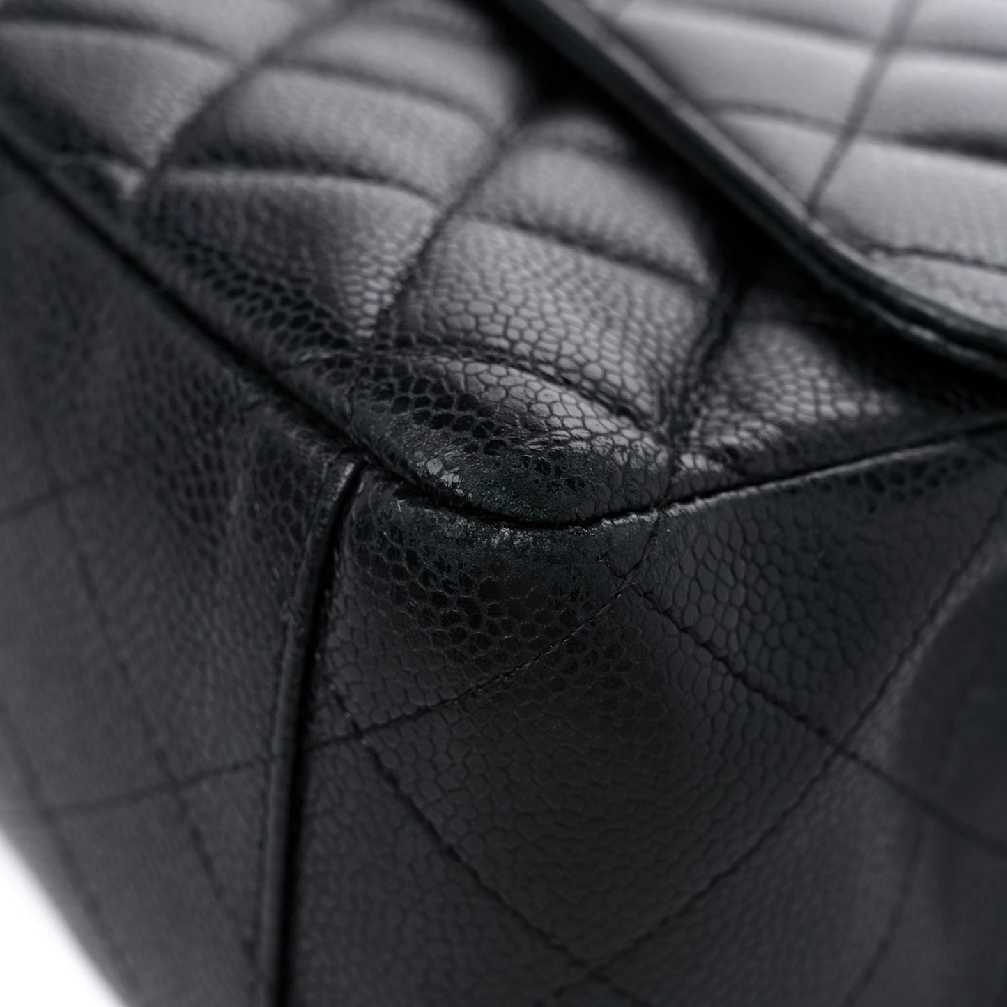 Caviar Quilted Maxi Single Flap Black