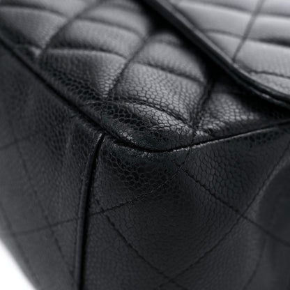 Chanel Caviar Quilted Maxi Single Flap Black 9 of 14