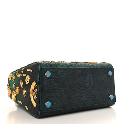 Christian Dior X LINA IRIS VIKTOR Lizard Embellished Medium Lady Dior Art Green Multicolor 4 of 10