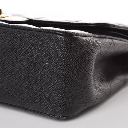 Chanel Caviar Quilted Jumbo Double Flap Black 10 of 11