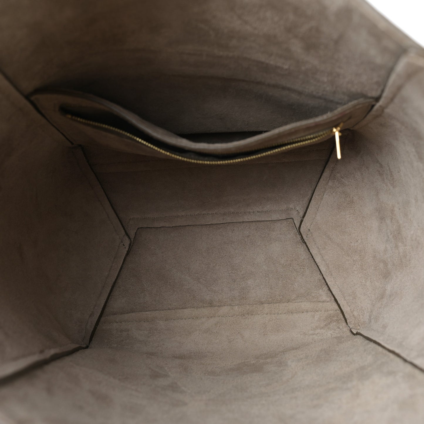Soft Grained Calfskin Sangle Bucket Bag Taupe