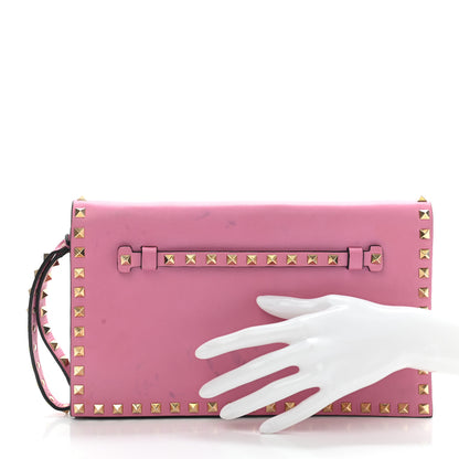 Valentino Garavani Nappa Rockstud Wristlet Clutch Ninphea 2 of 18