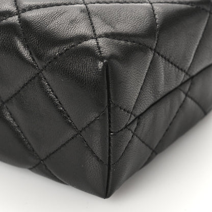 Chanel Lambskin Quilted Cosmetic Case Black 8 of 9