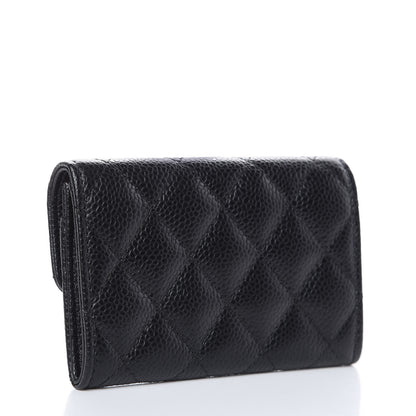 Chanel Caviar Quilted Flap Card Holder Black 3 of 9