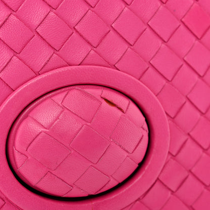 Bottega Veneta Nappa Intrecciato Turnlock Clutch Deco Rosa Shock 9 of 10